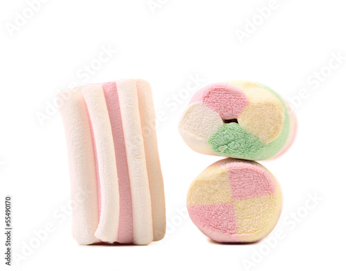 Photo: Colorful marshmallows. Colorful marshmallows.