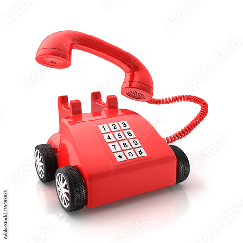Illustration: Rotes Telefon 3 Rotes Telefon 3