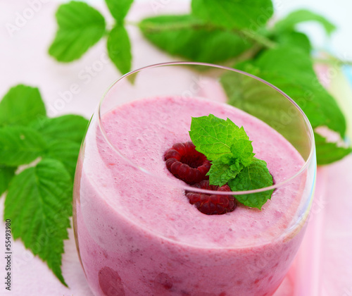 Photo: Milchshake, Himbeeren Milchshake, Himbeeren