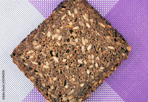 Photo: Slice of bread with sunflower seeds Slice of bread with sunflower seeds