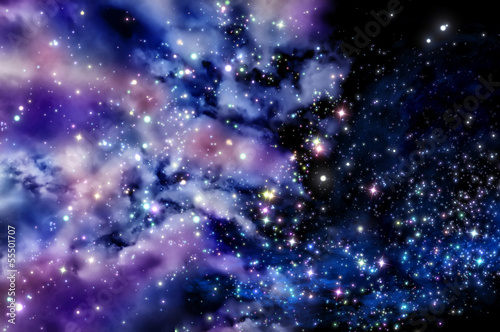 Illustration: Blue and magenta nebula Blue and magenta nebula