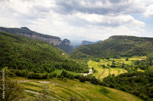 Photo: Calcareous cliffs in Tavertet Calcareous cliffs in Tavertet