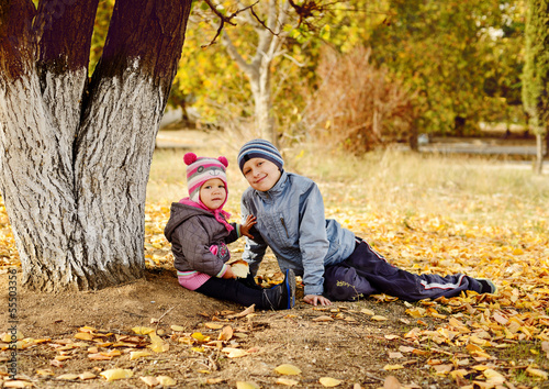 Photo: fun in fall park fun in fall park