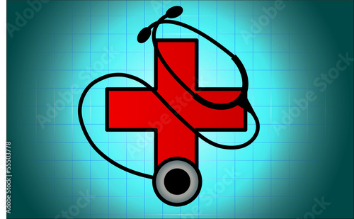 Vector: Medical background heart Medical background heart