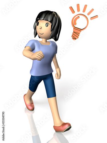 Illustration: While out for a walk, she found that something fun. While out for a walk, she found that something fun.