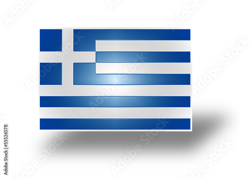 Illustration: Flag of Greece (stylized I). Flag of Greece (stylized I).
