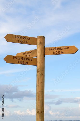 Photo: Richtungsweiser Dangast Richtungsweiser Dangast