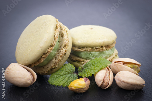 Photo: Macarons, Pistazien Macarons, Pistazien