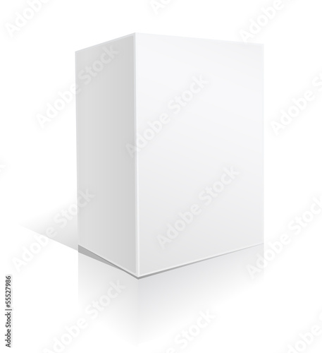 Vector: white big box on white white big box on white