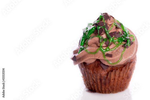 Photo: cupcake with buttercream icing and sprincles cupcake with buttercream icing and sprincles
