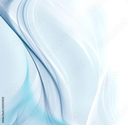 Illustration: Abstract light blue waves Abstract light blue waves