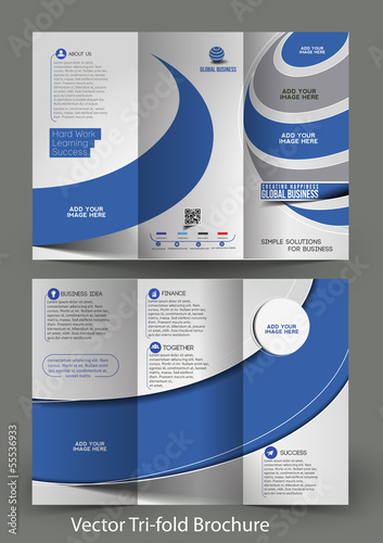 Vector: ri-Fold Corporate Business Store Brochure Design ri-Fold Corporate Business Store Brochure Design