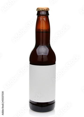 Photo: Beer Bottle With Blank Label Beer Bottle With Blank Label