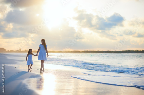 Photo: Family at sunset Family at sunset