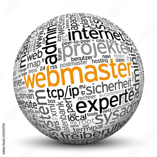 Vector: Kugel, Webmaster, Admin, Experte, System, Sysadmin, Server, Web Kugel, Webmaster, Admin, Experte, System, Sysadmin, Server, Web
