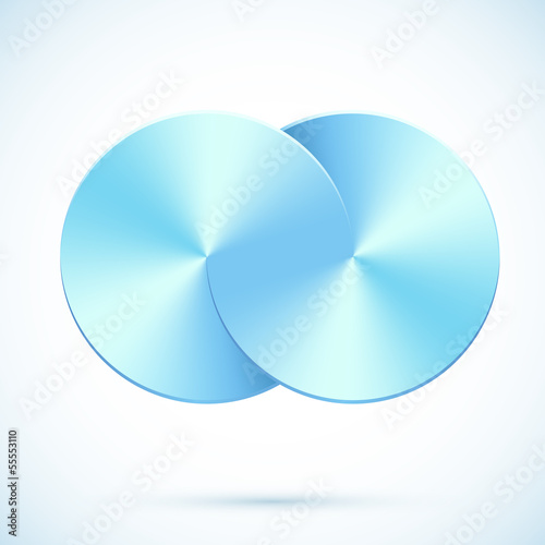 Vector: Blue circles vector infinity Blue circles vector infinity