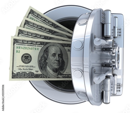 Illustration: Safe and money Safe and money