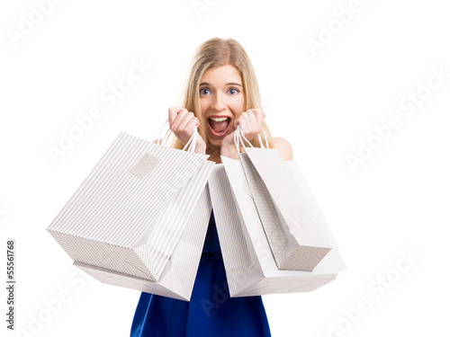 Photo: Beautiful woman shopping Beautiful woman shopping