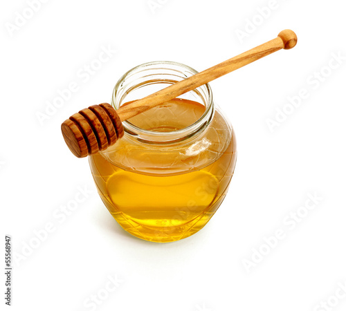Photo: honey and honey spoon honey and honey spoon
