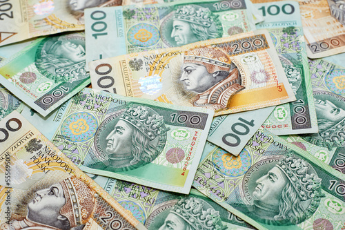 Photo: Polish currency banknotes zloty Polish currency banknotes zloty