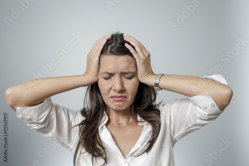 Photo: woman is frustrated woman is frustrated