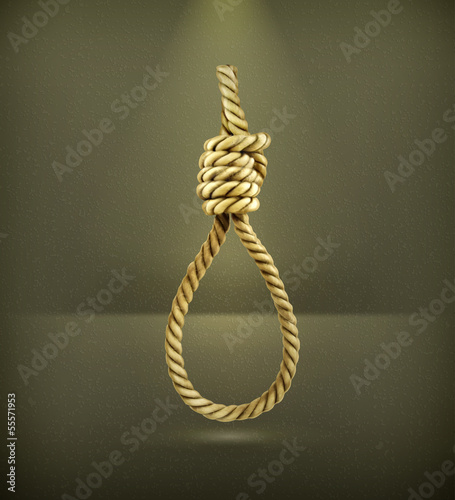 Vector: Hangman's knot, vector Hangman's knot, vector