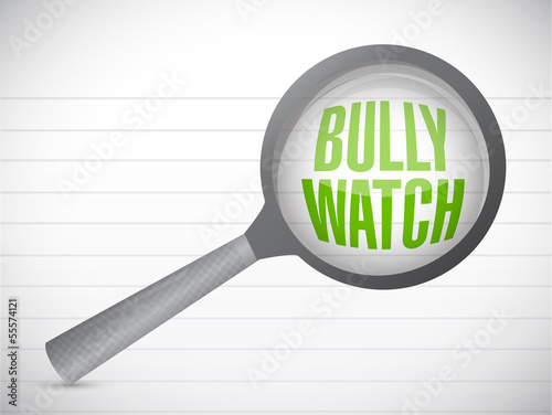 Illustration: bully watch sign illustration design bully watch sign illustration design