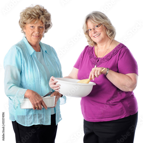 Photo: Senior Cooking Friends Senior Cooking Friends