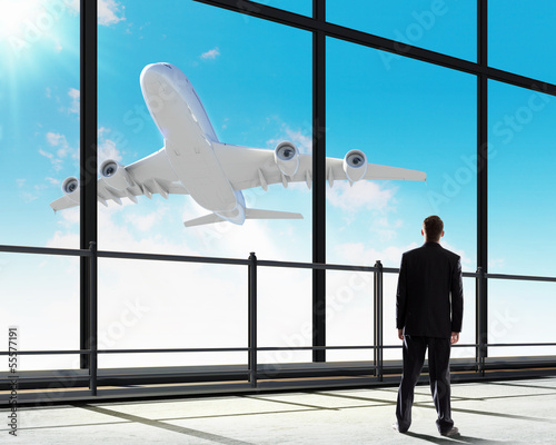 Photo: Businessman at airport Businessman at airport