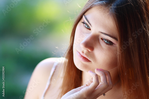 Photo: sad girl closeup sad girl closeup
