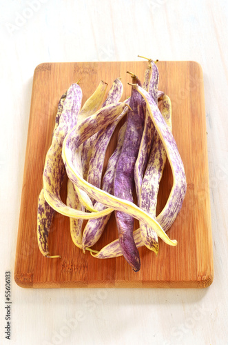 Photo: Dragon's Tongue beans Dragon's Tongue beans