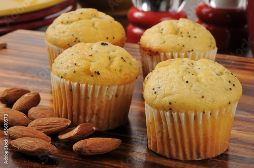 Photo: Almond poppy seed muffins Almond poppy seed muffins
