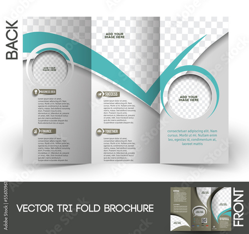 Vector: Tri-Fold Corporate Business Brochure Design Tri-Fold Corporate Business Brochure Design