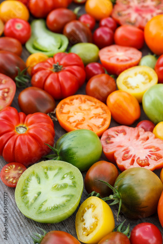 Photo: colorful tomatoes colorful tomatoes