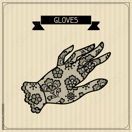 Vector: Accessories. Vintage lace background, floral ornament. Accessories. Vintage lace background, floral ornament.