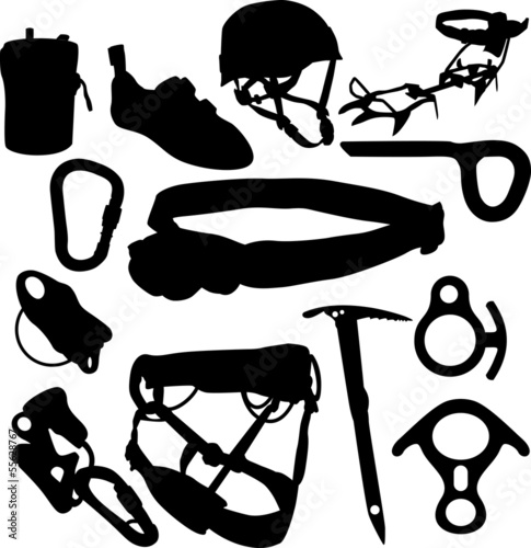 Vector: equipment CLIMBING equipment CLIMBING