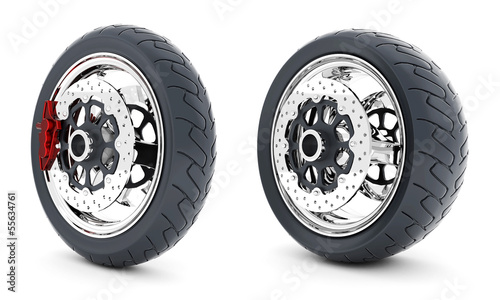 Illustration: Black sport wheels Black sport wheels