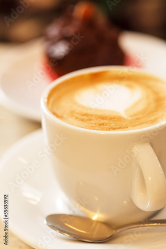 Photo: cup of cappuccino cup of cappuccino