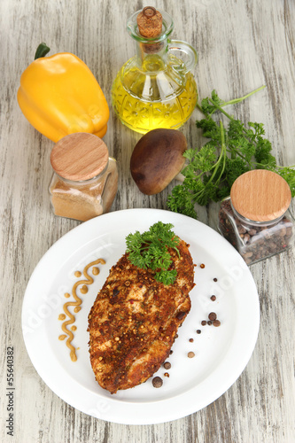 Photo: Roasted chicken fillets Roasted chicken fillets