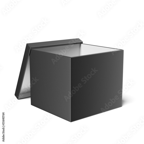 Illustration: Black opened box Black opened box