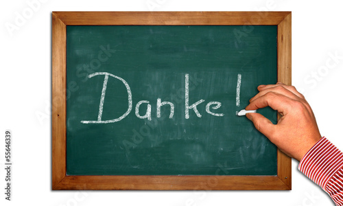 Illustration: Kreidetafel II - Danke Kreidetafel II - Danke