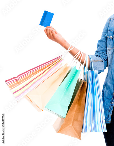 Photo: Shopping with a credit card Shopping with a credit card