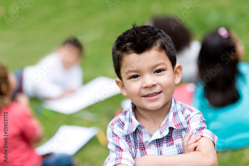 Photo: Happy boy at school Happy boy at school
