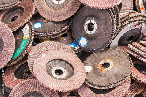 Photo: Old sanding discs Old sanding discs