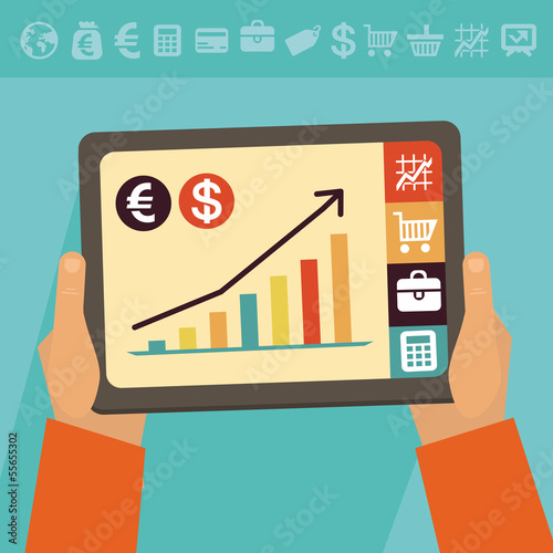Vector: Vector online banking concept Vector online banking concept