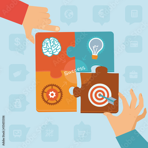 Vector: Vector start up success Vector start up success