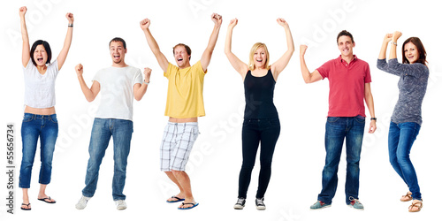 Photo: happy diverse people happy diverse people