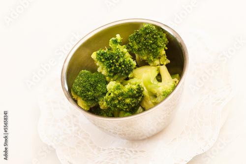 Photo: Steamed broccoli in a bowl Steamed broccoli in a bowl