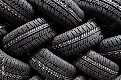 Photo: Tire stack background Tire stack background