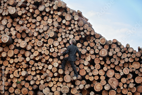 Photo: business man on his way to the top business man on his way to the top